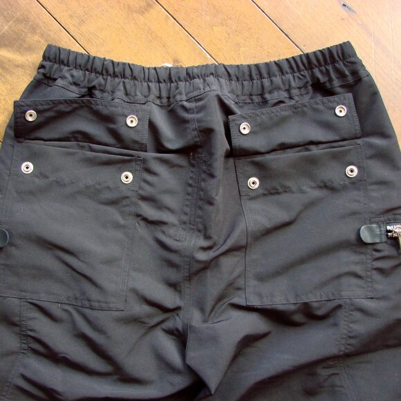 Rick Owens Black Zip Cargo Joggers Pants Tecuatl Size 32 - 38 50 Italy NEW NWT - Picture 15 of 16